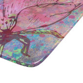 Glazen snijvlak Roze ventilator Snijplank (Hoek)