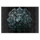 Glazen snijvlak - 'Sitting Raven' Snijplank (Voorkant)