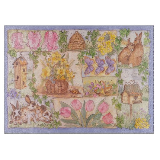 Glazen snijvlak voor de lente snijplank (Voorkant)