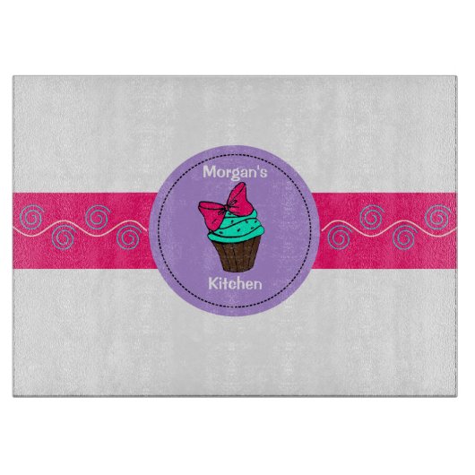 Glazen snijvlak voor gepersonaliseerde snijtaart snijplank (Voorkant)