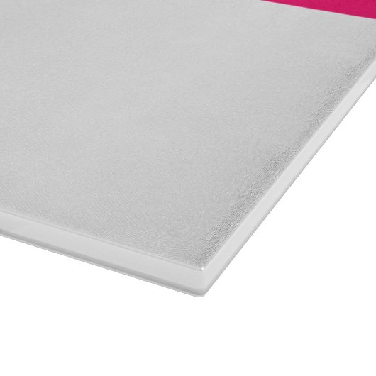 Glazen snijvlak voor gepersonaliseerde snijtaart snijplank (Hoek)