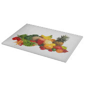 Glazen snijwerk voor groenten en fruit snijplank (Hoek)