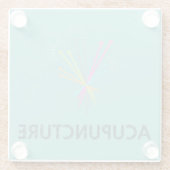 Glazen spuiten Acupunctuur Glazen Onderzetter (Achterkant)