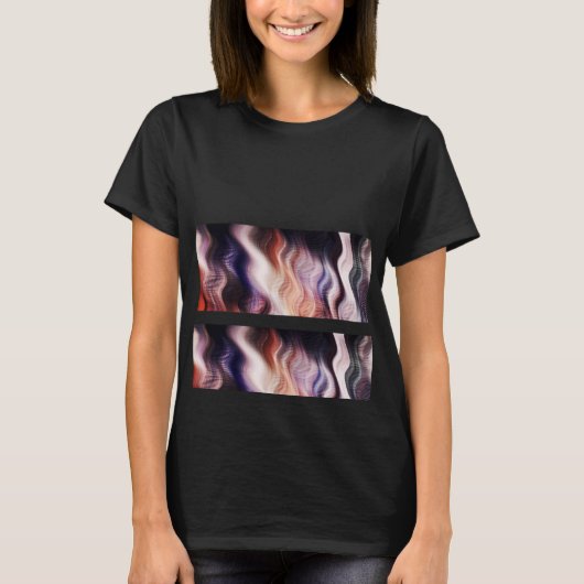 Glazen staafkatoen, bovenaan t-shirt (Voorkant)