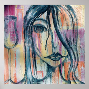 Glazen staal wissen poster