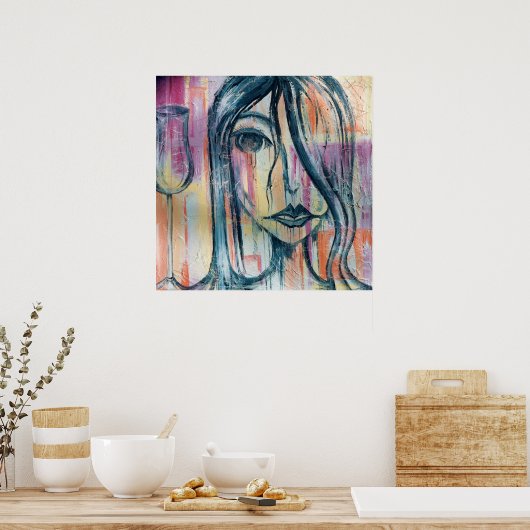 Glazen staal wissen poster (Keuken)