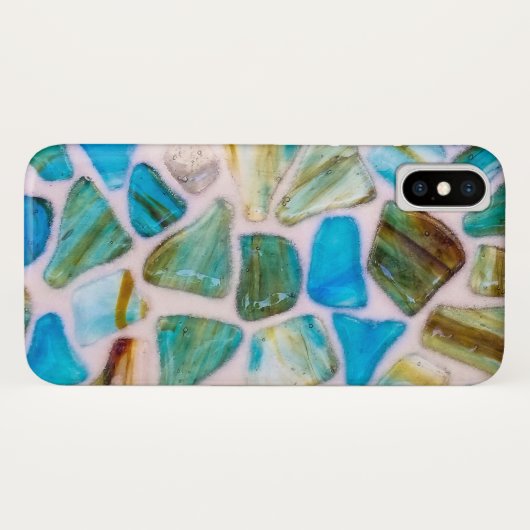 glazen steen mozaïek Case-Mate iPhone case (Achterkant (horizontaal))