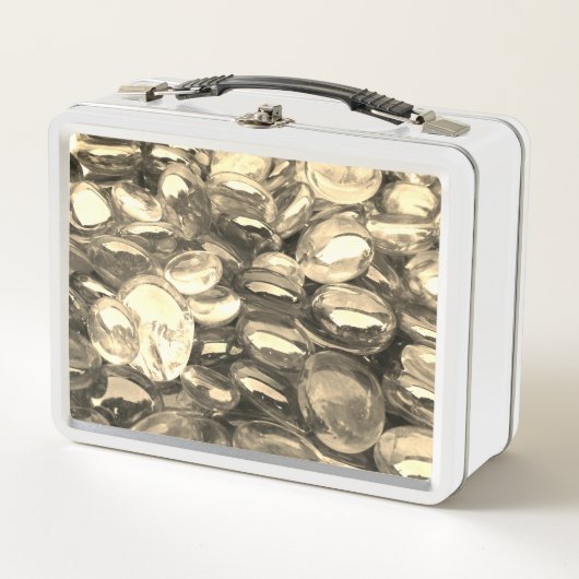 Glazen stenen metaal lange doos (Voorkant)