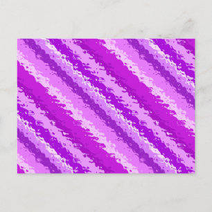Glazen strepen - schoppen van amethyst-paars briefkaart