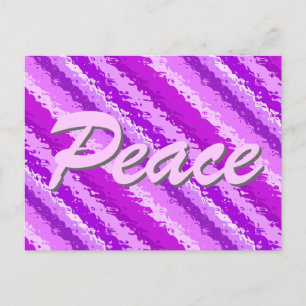 Glazen strepen - schoppen van amethyst-paars briefkaart