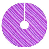 Glazen strepen - schoppen van amethyst-paars kerstboom rok (Voorkant)