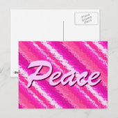 Glazen strepen - tinten van dieproze briefkaart (Voorkant / Achterkant)