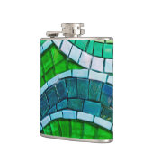 Glazen Tegel Mosiac Roestvrijstalen kolf Heupfles (Links)