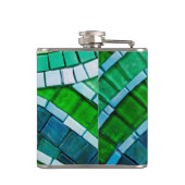 Glazen Tegel Mosiac Roestvrijstalen kolf Heupfles (Achterkant)