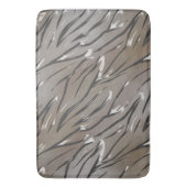 Glazen tegelleder 3D zebra Badmat (Voorkant Verticaal)