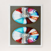 Glazen tijdtunnels legpuzzel (Verticaal)