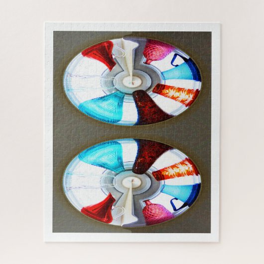 Glazen tijdtunnels legpuzzel (Verticaal)