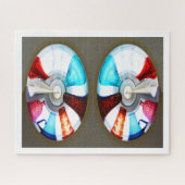 Glazen tijdtunnels legpuzzel (Horizontaal)