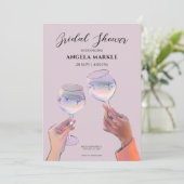 Glazen toast cheers Vrijgezellenfeest Kaart (Staand voorkant)