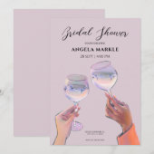 Glazen toast cheers Vrijgezellenfeest Kaart (Voorkant / Achterkant)