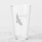 Glazen Tumbler-geelsteen Eagle (Achterkant)