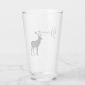 Glazen tumbler-geelsteen Elk (Achterkant)