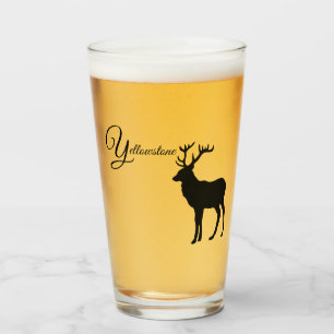 Glazen tumbler-geelsteen Elk