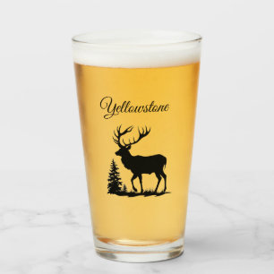 Glazen tumbler-geelsteen Elk