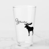 Glazen Tumbler-geelsteen Moose (Voorkant)