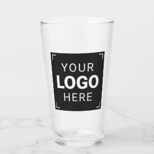 Glazen tumbler met logo