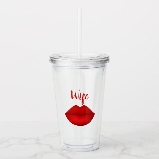 Glazen tumbler voor de vrouw (Voorkant)