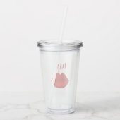 Glazen tumbler voor de vrouw (Achterkant)