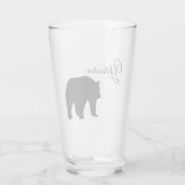 Glazen Tumbler-Yellowstone Beer (Achterkant)