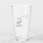 Glazen Tumbler-Yellowstone eland (Achterkant)