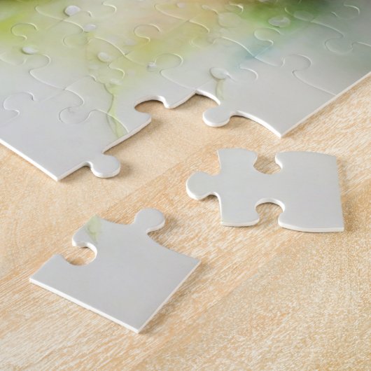 Glazen vaas met bloemen legpuzzel (Zijkant)