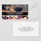 Glazen van Varietal Wines | Kurken Visitekaartje (Voorkant / Achterkant)