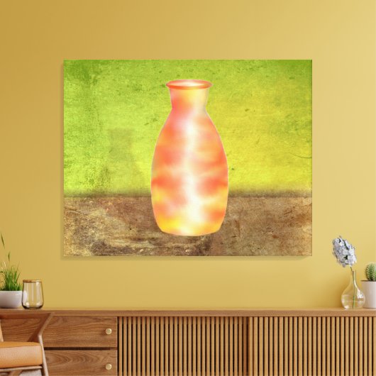 Glazen Vase Canvas Afdruk (Insitu (Woonkamer))