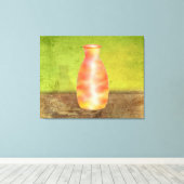 Glazen Vase Canvas Afdruk (Insitu (Houten vloer))