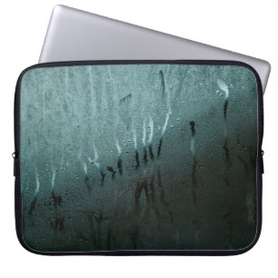 Glazen venstervochttextuur laptop sleeve
