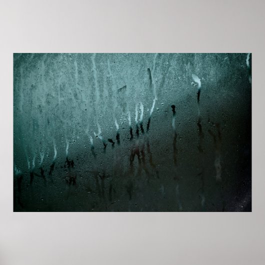 Glazen venstervochttextuur poster (Voorkant)