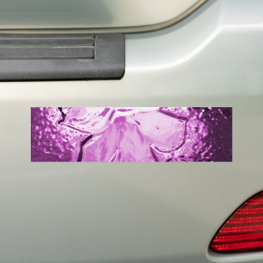 Glazen ventilator Paars Bumpersticker (Op auto)