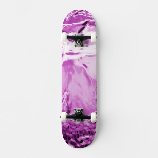 Glazen ventilator Paars Persoonlijk Skateboard (Voorkant)