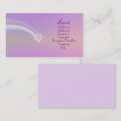 Glazen ventilator visitekaartje (Voorkant / Achterkant)