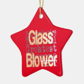 Glazen ventilatorextraordinaire keramisch ornament (Links)