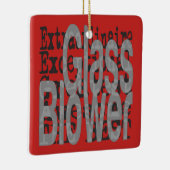 Glazen ventilatorextraordinaire keramisch ornament (Rechts)