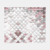 Glazen vierkant fleece deken (Voorkant (Horizontaal))