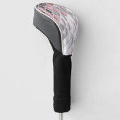 Glazen vierkant golfheadcover (Schuin)