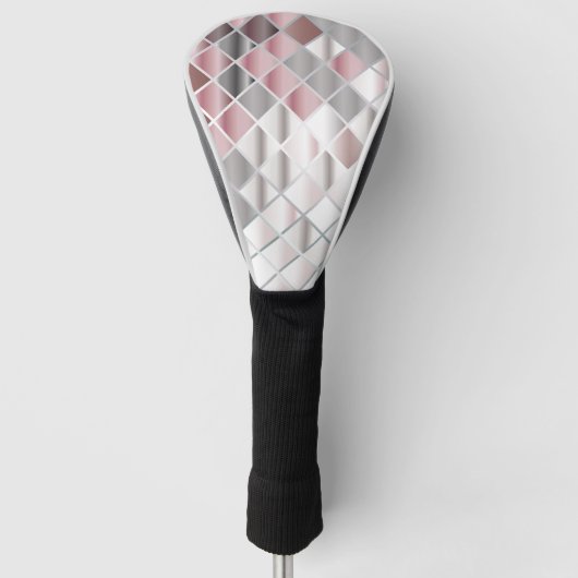 Glazen vierkant golfheadcover (Voorkant)