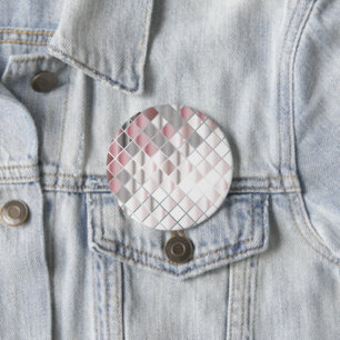 Glazen vierkant ronde button 7,6 cm