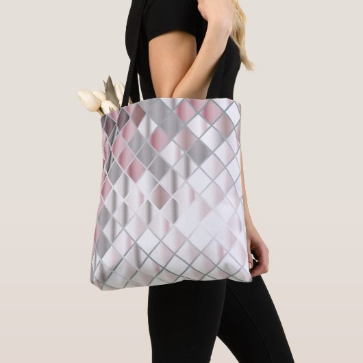 Glazen vierkant tote bag (Dichtbij)